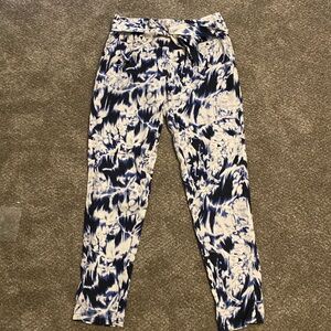 GUESS silk tapered leg pants